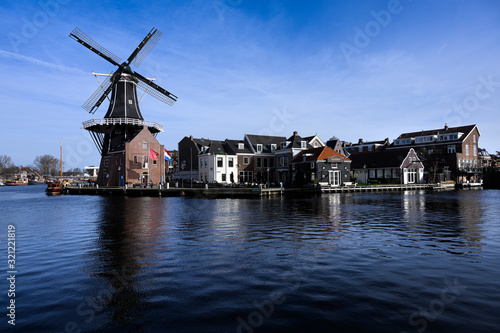Windmühle in Haarlem in Holland