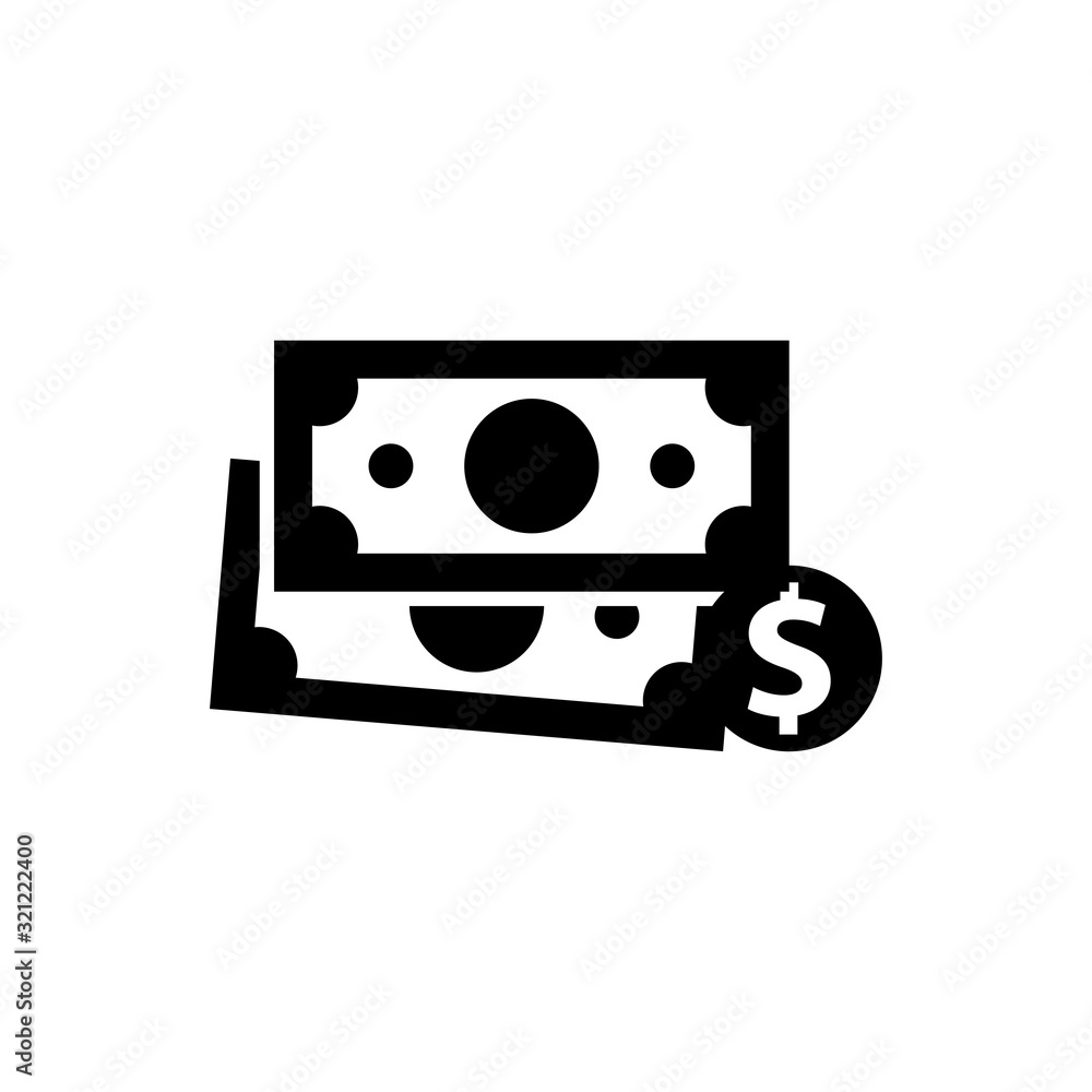bag money and coin dollar icon vector design logo template EPS10 bag money and coin dollar icon vector design logo template EPS10