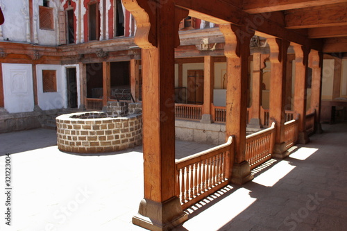 Vishrambaug Wada inner courtyard. Residence of Peshwa Bajirao II in early nineteenth century. Pune, Maharashtra