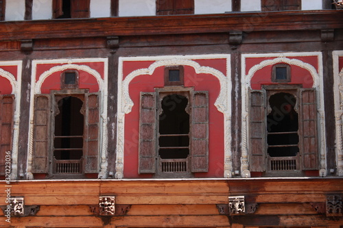 Vishrambaug Wada Facade. Residence of Peshwa Bajirao II in early nineteenth century. Pune, Maharashtra photo