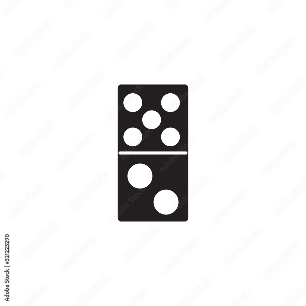dominoes icon design vector logo template EPS 10 dominoes icon design vector logo template EPS 10