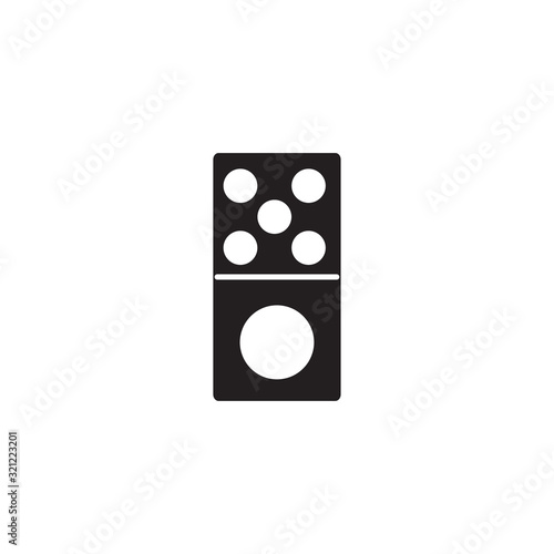 dominoes icon design vector logo template EPS 10