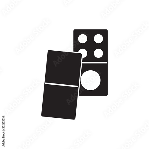 dominoes icon design vector logo template EPS 10
