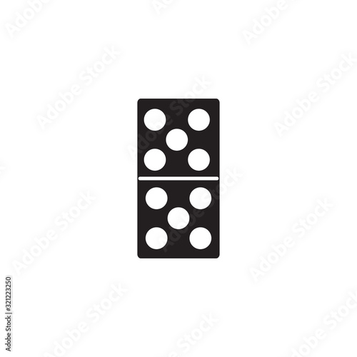 dominoes icon design vector logo template EPS 10