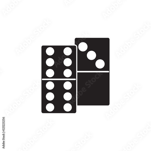 dominoes icon design vector logo template EPS 10