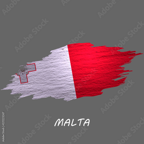 Grunge styled flag Malta