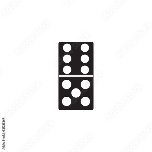 dominoes icon design vector logo template EPS 10