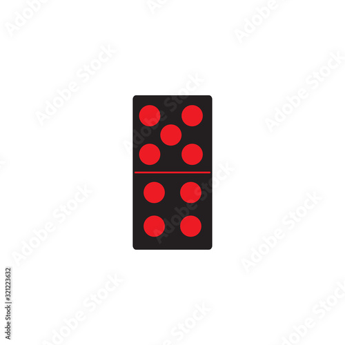 dominoes icon design vector logo template EPS 10
