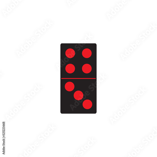 dominoes icon design vector logo template EPS 10