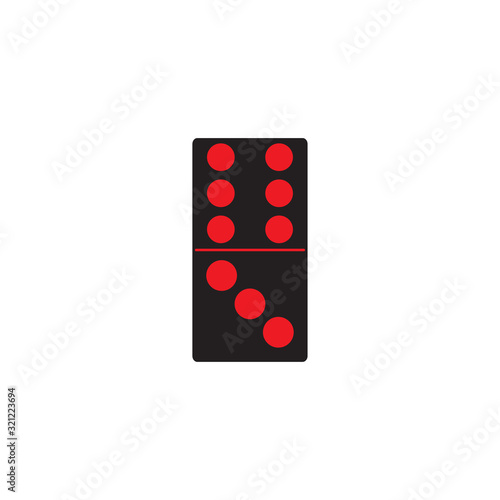 dominoes icon design vector logo template EPS 10