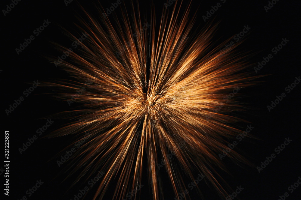 Fireworks exploding in night sky Fireworks exploding in night sky