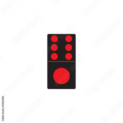 dominoes icon design vector logo template EPS 10