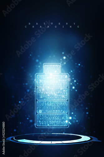 Photography 2d rendering Electrical energy and power supply source concept, accumulator batt