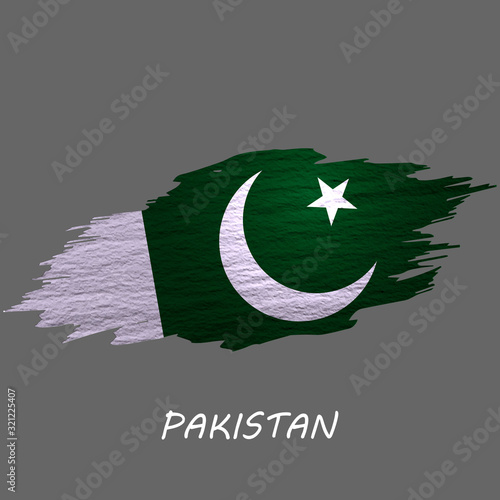 Grunge styled flag Pakistan