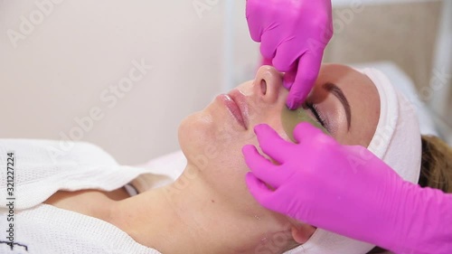 Beauty treatment and skincare concept.