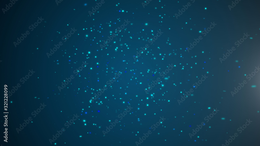 Blue glittering star dust sparkling particles swirling on black background. Blue glittering star dust sparkling particles swirling on black background.