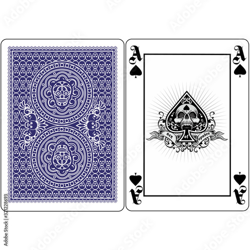  ace of spades with skull