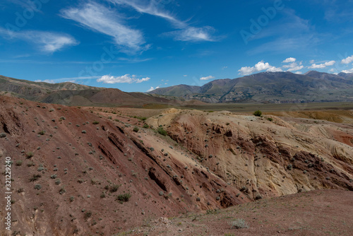 Red rocks canyon in Altai