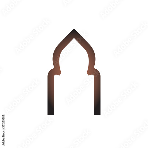 Arab window eamadan islamic vector doorm arabian traditional design icon photo