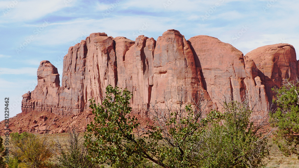 Fototapeta premium Felsformationen im Monument Valley in Utah in den Vereinigten Staaten
