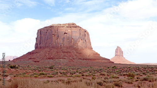 Felsformationen im Monument Valley in Utah in den Vereinigten Staaten 