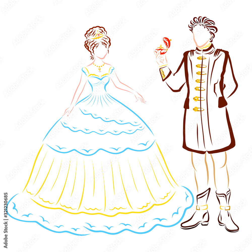 noble stately man gives a beautiful lady a wedding ring noble stately man gives a beautiful lady a wedding ring
