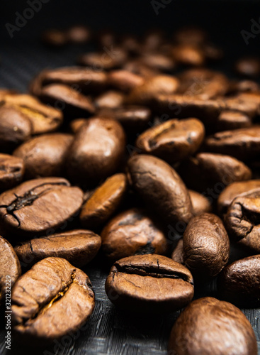 Braune Geröstete Kaffee Bohnen 