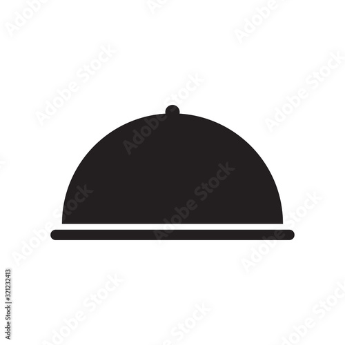 Food tray icon vector