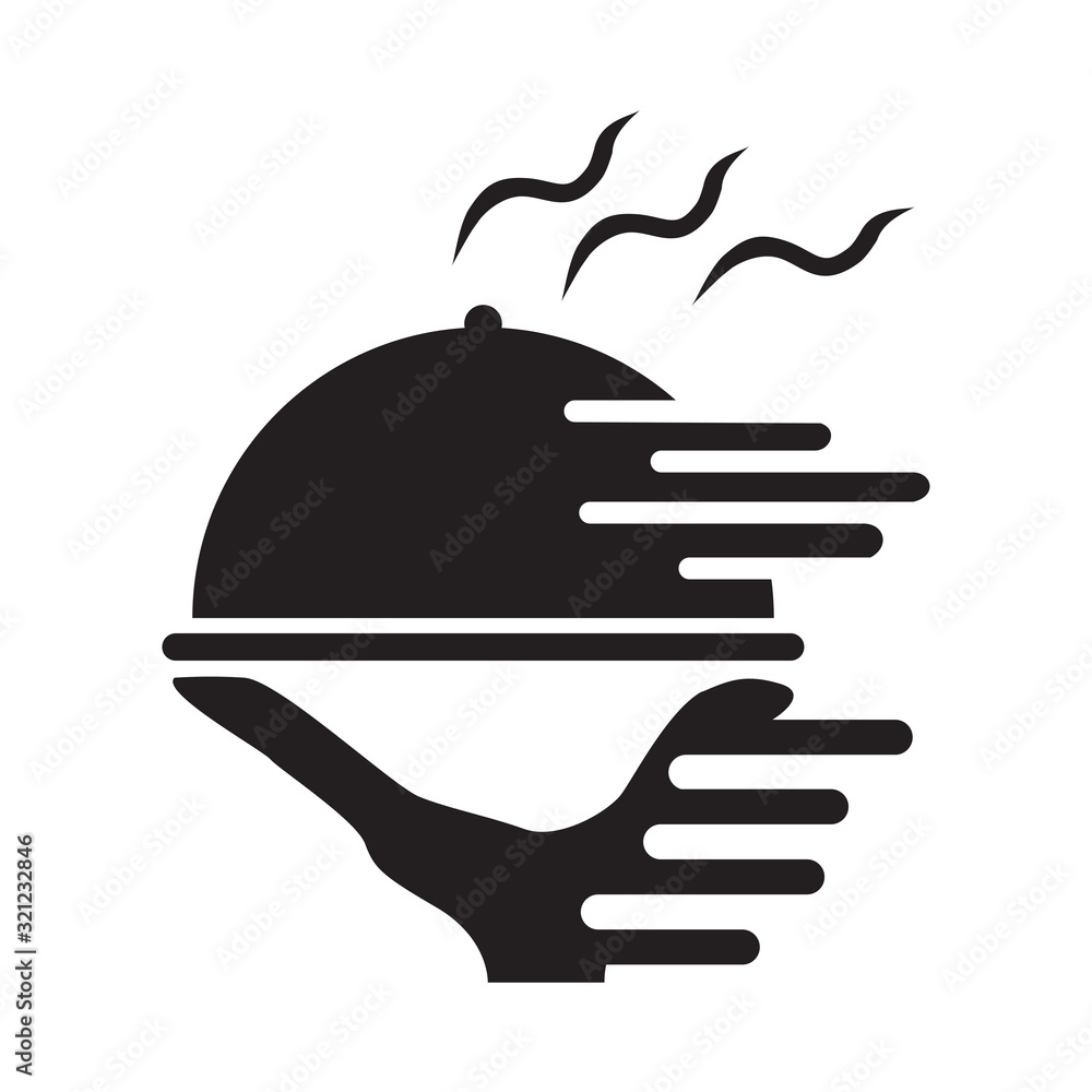 Food tray service icons Food tray service icons