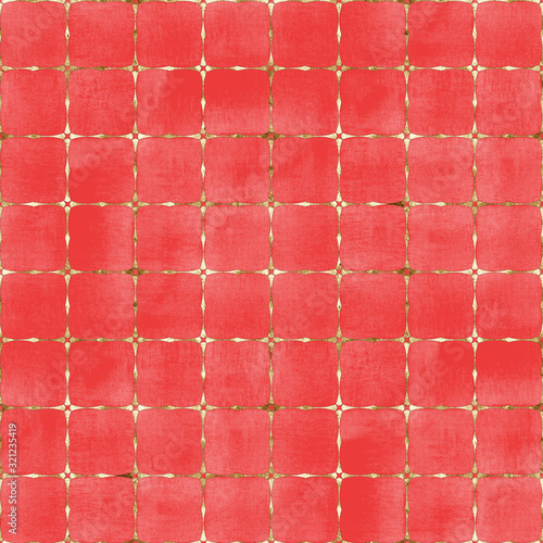 Watercolor abstract geometr...