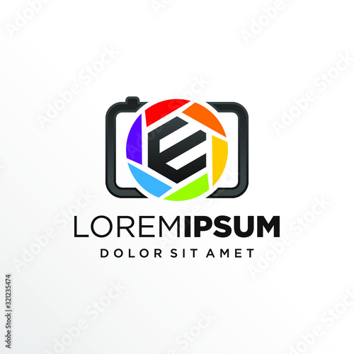 Initial Letter E with Photography or Camera Logo Design Free Download Initial Letter E with Photography or Camera Logo Design - GFXLoad