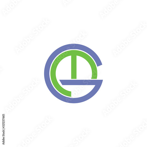Initial letter gm or mg logo vector design template