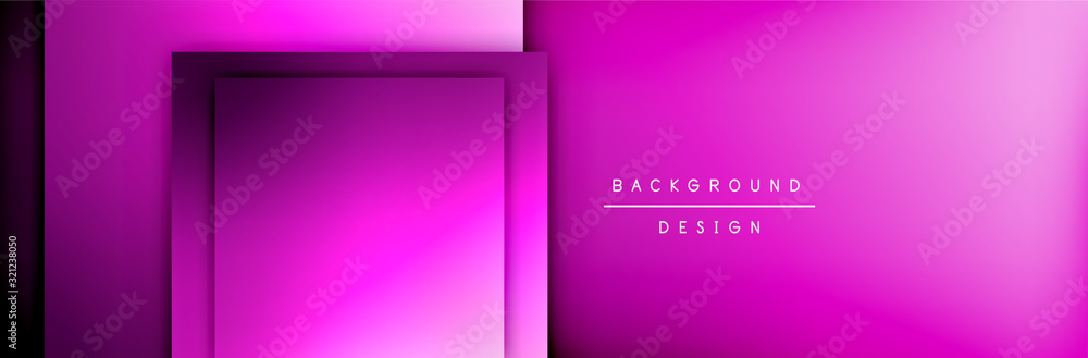 Square shapes composition geometric abstract background. 3D shadow effects and fluid gradients. Modern overlapping forms Square shapes composition geometric abstract background. 3D shadow effects and fluid gradients. Modern overlapping forms