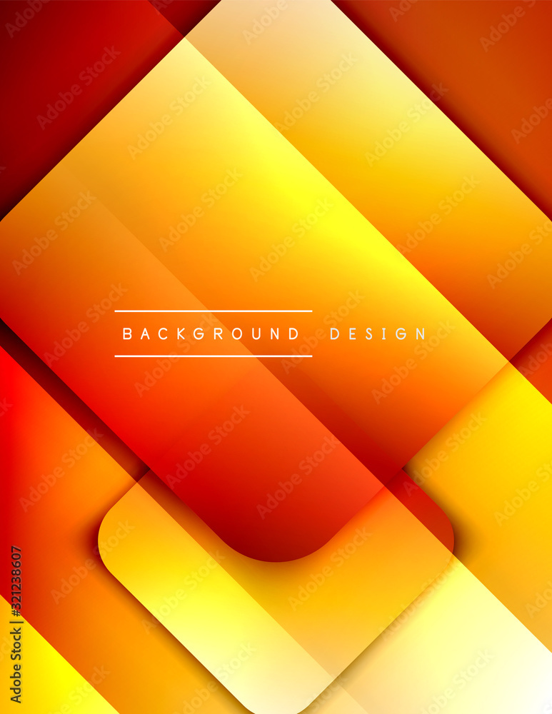 Rounded squares shapes composition geometric abstract background. 3D shadow effects and fluid gradients. Modern overlapping forms. Rounded squares shapes composition geometric abstract background. 3D shadow effects and fluid gradients. Modern overlapping forms.
