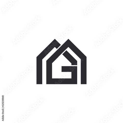 initial letter gm or mg logo vector designs