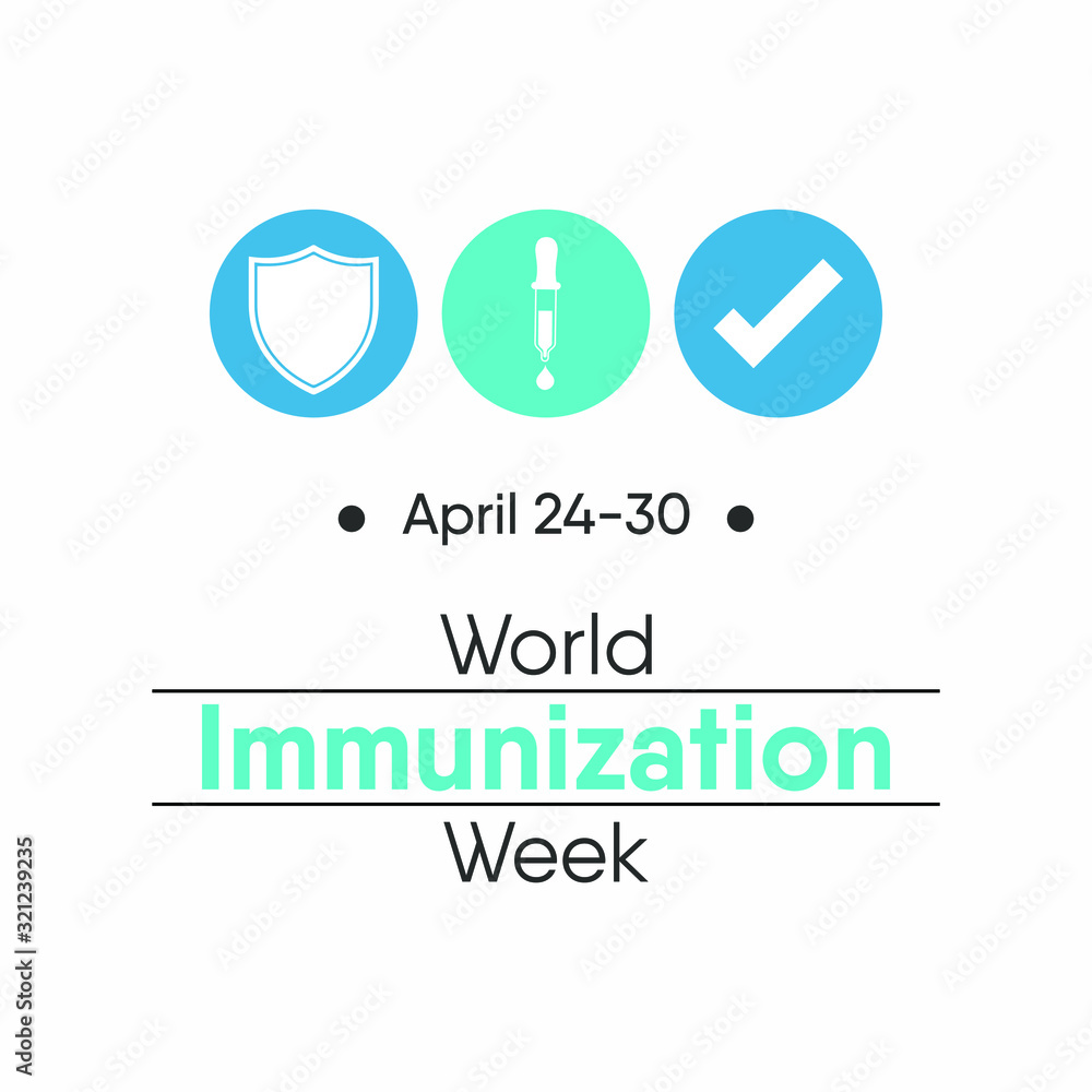 Vector illustration on the theme of World Immunization week observed in last week of April from 24th to 30th. Vector illustration on the theme of World Immunization week observed in last week of April from 24th to 30th.