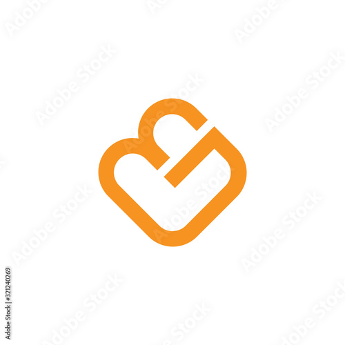 initial letter gm or mg logo vector design