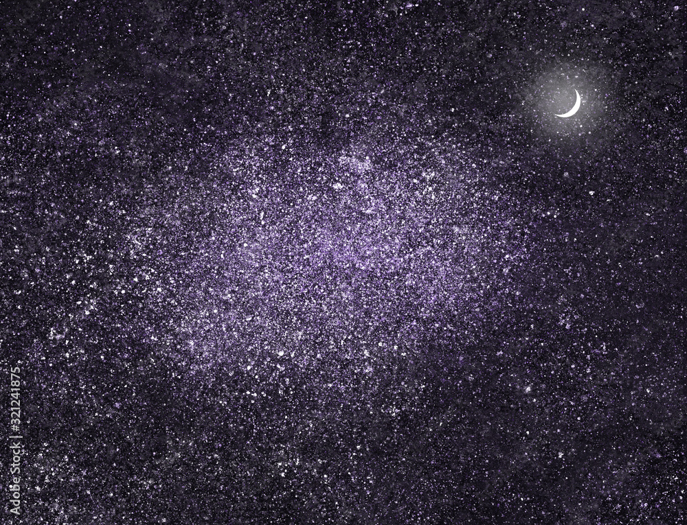 Obraz premium Night sky with stars as background