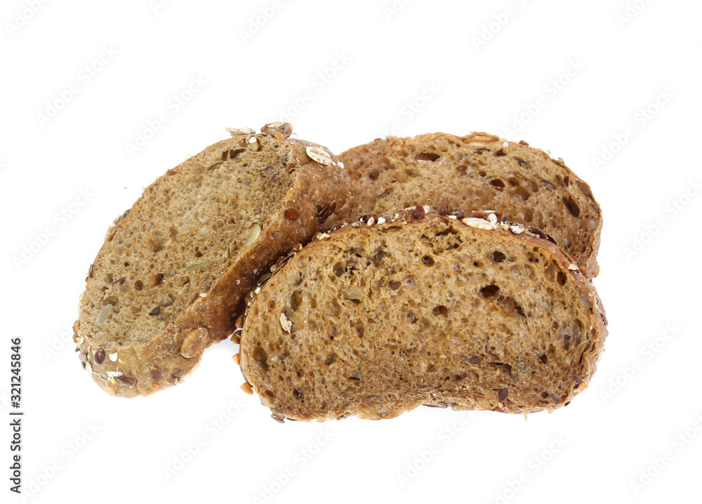 Bread isolated on white background Bread isolated on white background