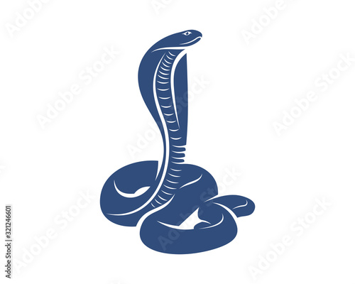 King Cobra snake logo design vector, Animal graphic, Snake design Template illustration