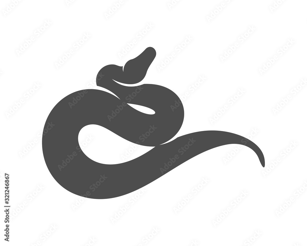 Python snake logo vector, Animal graphic, Snake design Template ...