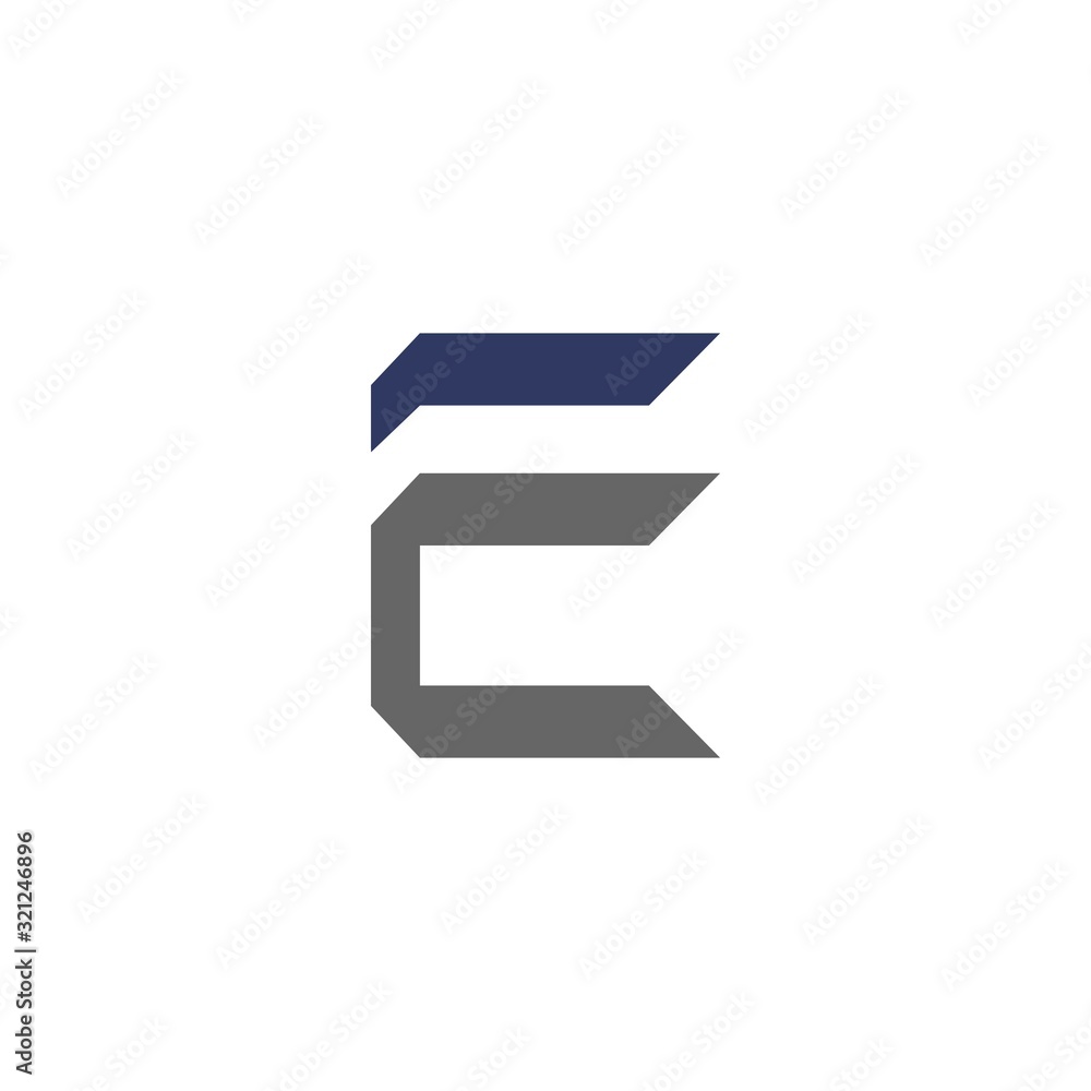 Letter EC Logo Template Design Vector Illustration