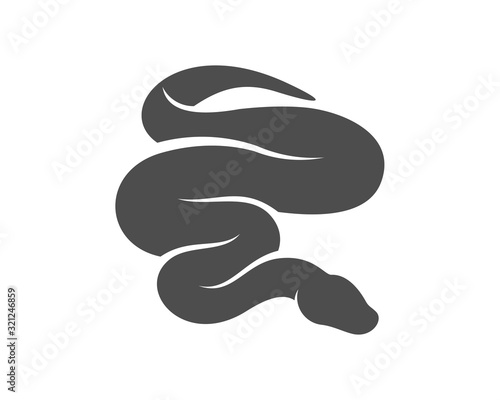 Python snake logo vector, Animal graphic, Snake design Template illustration