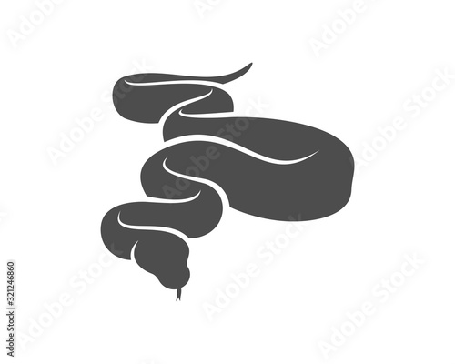 Python snake logo vector, Animal graphic, Snake design Template illustration