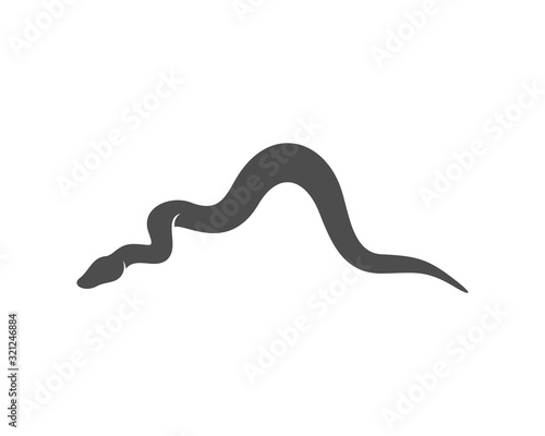Python snake logo vector, Animal graphic, Snake design Template illustration