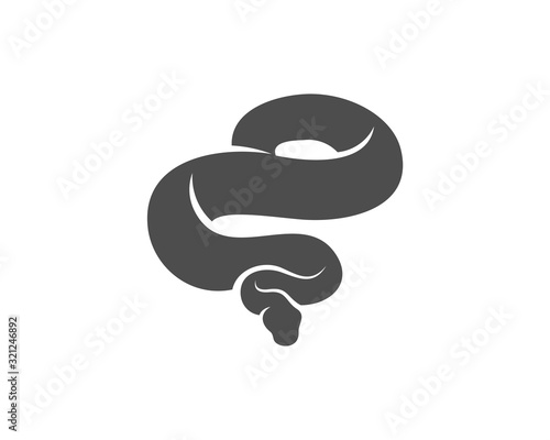 Python snake logo vector, Animal graphic, Snake design Template illustration