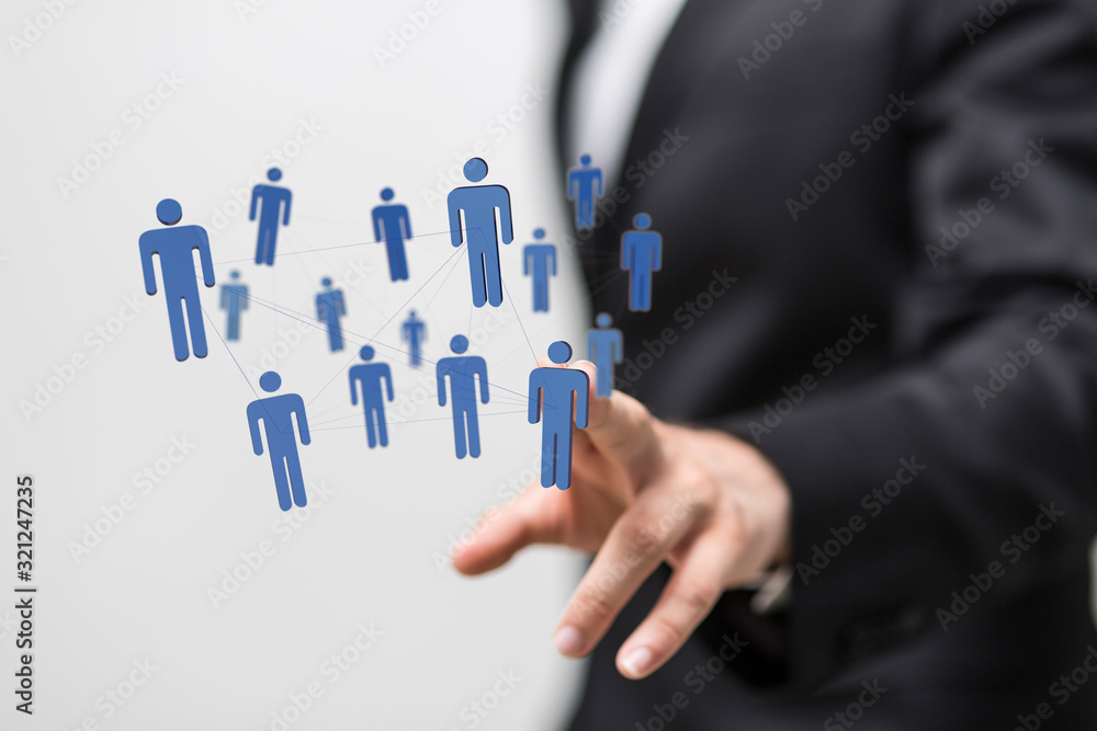 Social Networking illustration team group digital Social Networking illustration team group digital