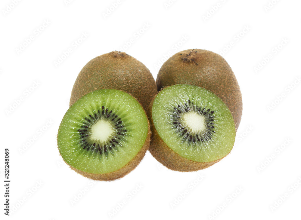Obraz premium kiwi fruit isolated on white background
