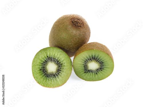 kiwi fruit isolated on white background