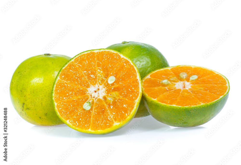 Orange fruit isolated on white background Orange fruit isolated on white background